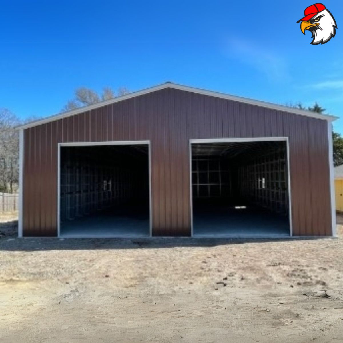 40x75x14 commercial garage side angle