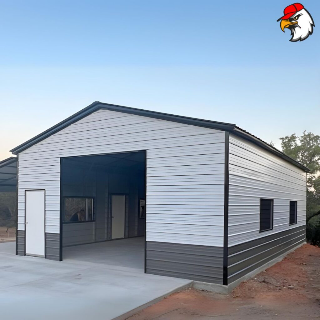 Garage with lean-to project